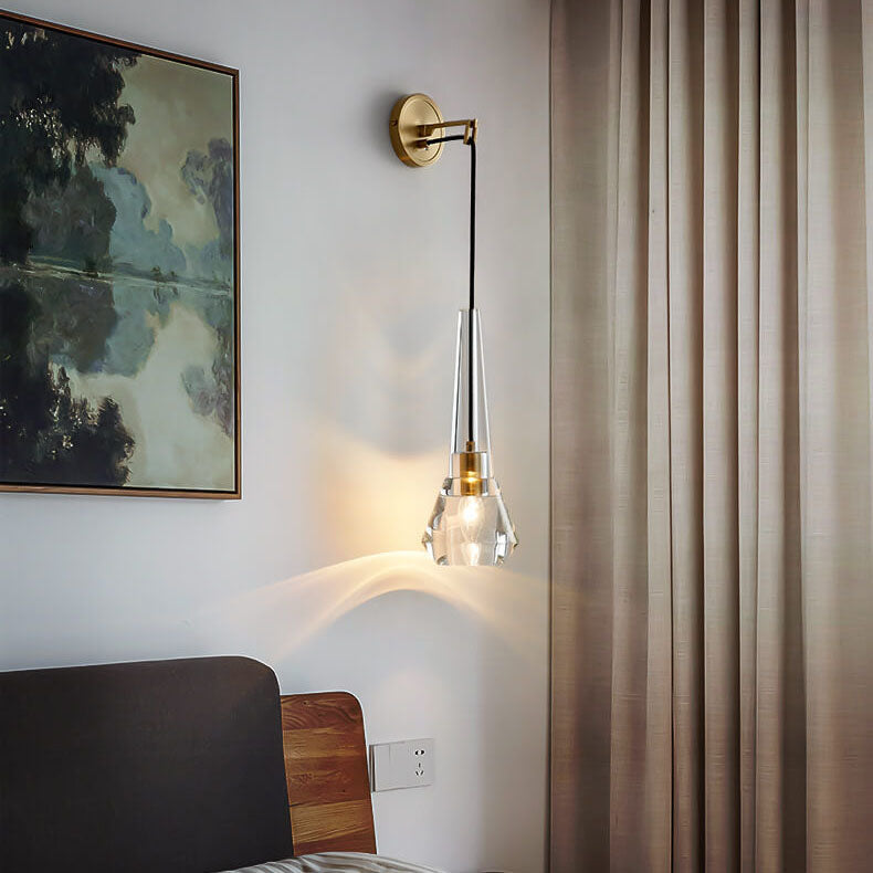 LuxeGlint – Modern Crystal Wall Lamp