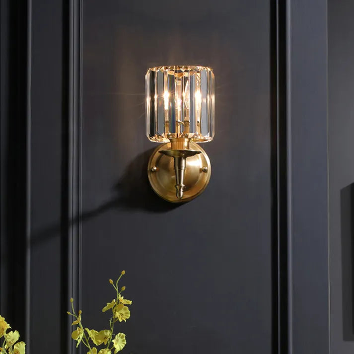 GlowVintage – Luxe Crystal Wall Lamp