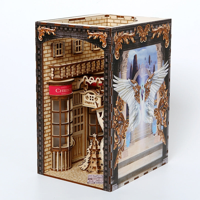 Magic Diagon Alley DIY Book Nook kit | Christmas Version