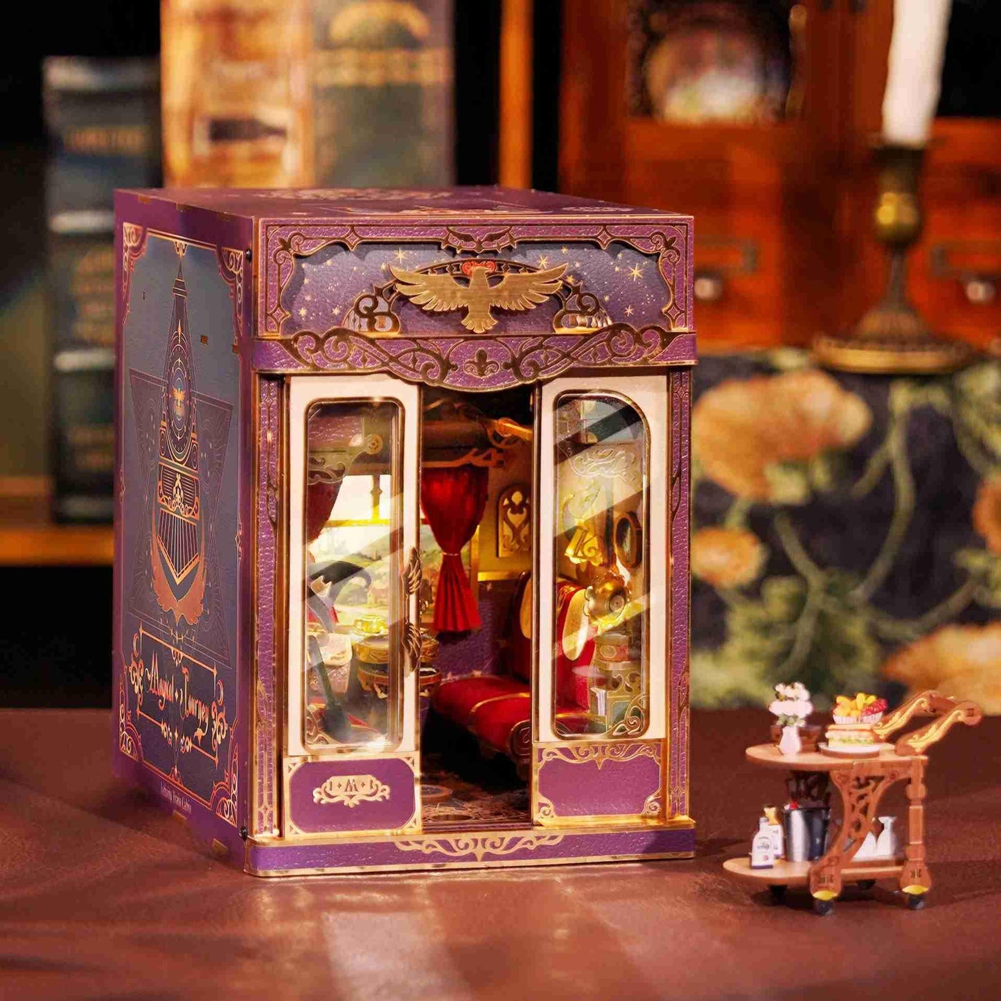 Magical Journey Train Cabin DIY Book Nook Kit | Motion Scene - DIYION