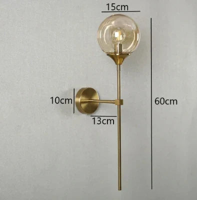 GlimmerLume – Sleek Scandinavian Glass Wall Light