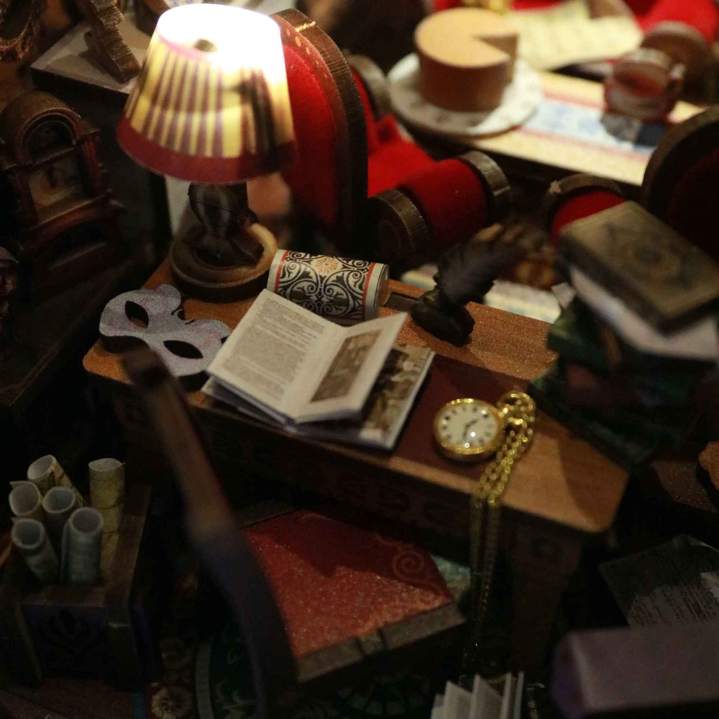 The Cat Bureau DIY Book Nook Kit | Double-sided Miniatures - DIYION
