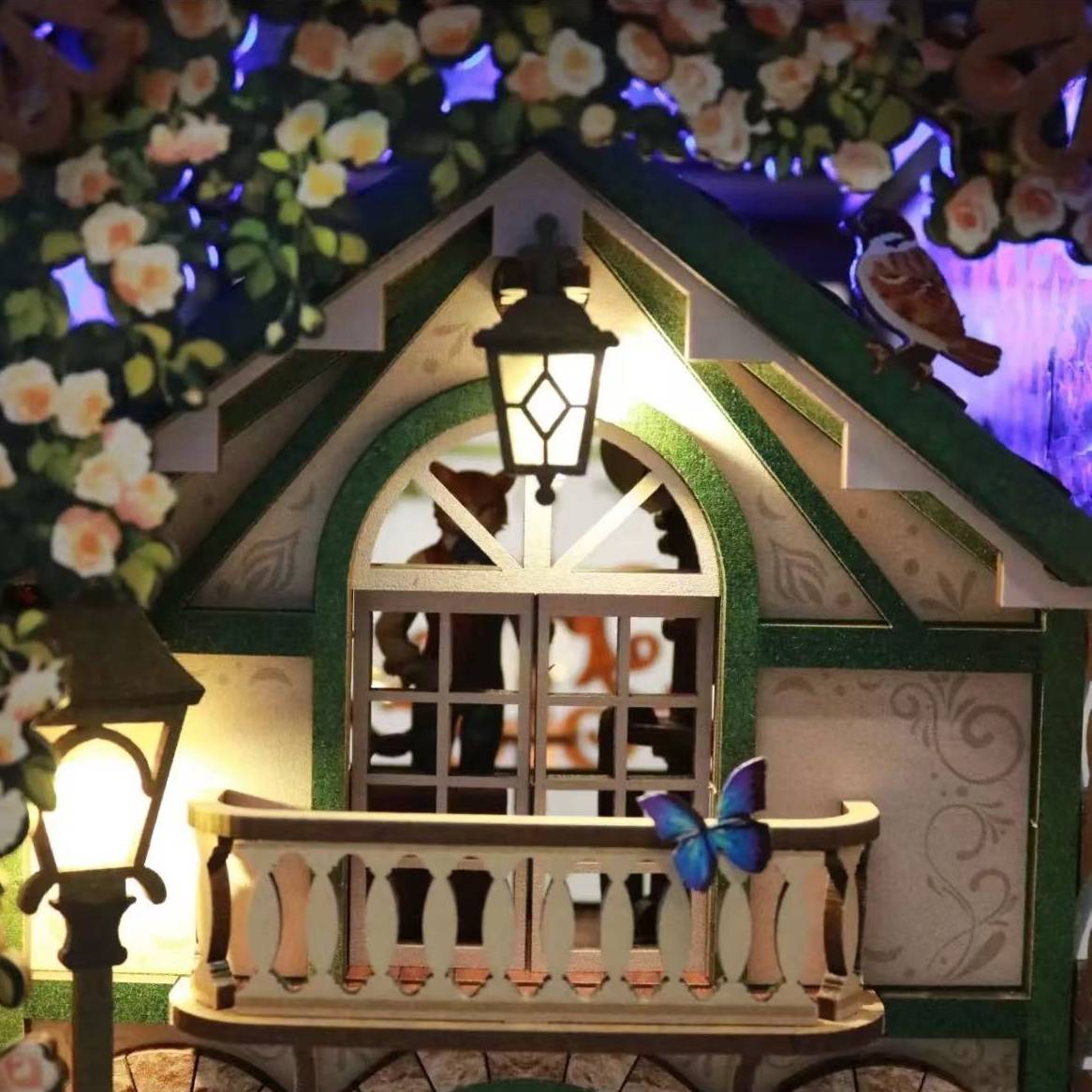 The Cat Bureau DIY Book Nook Kit | Double-sided Miniatures - DIYION