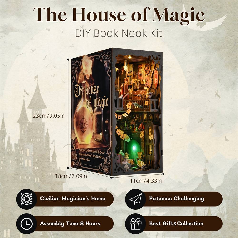 The House of Magic DIY Book Nook Kit - DIYION