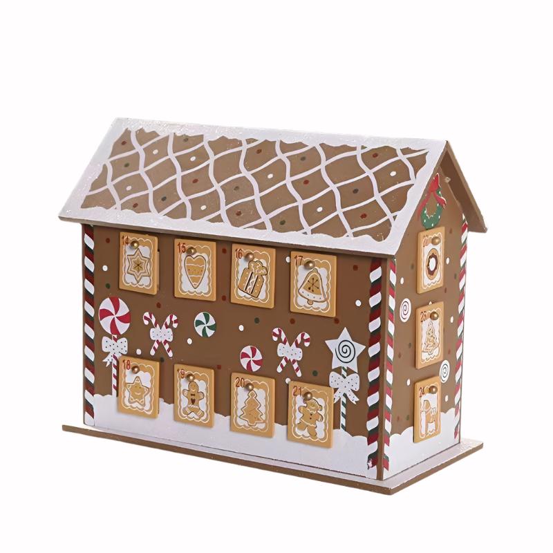 Wooden Gingerbread Advent House - DIYION