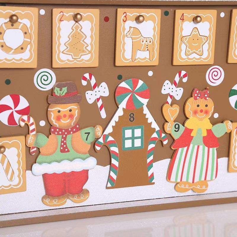 Wooden Gingerbread Advent House - DIYION