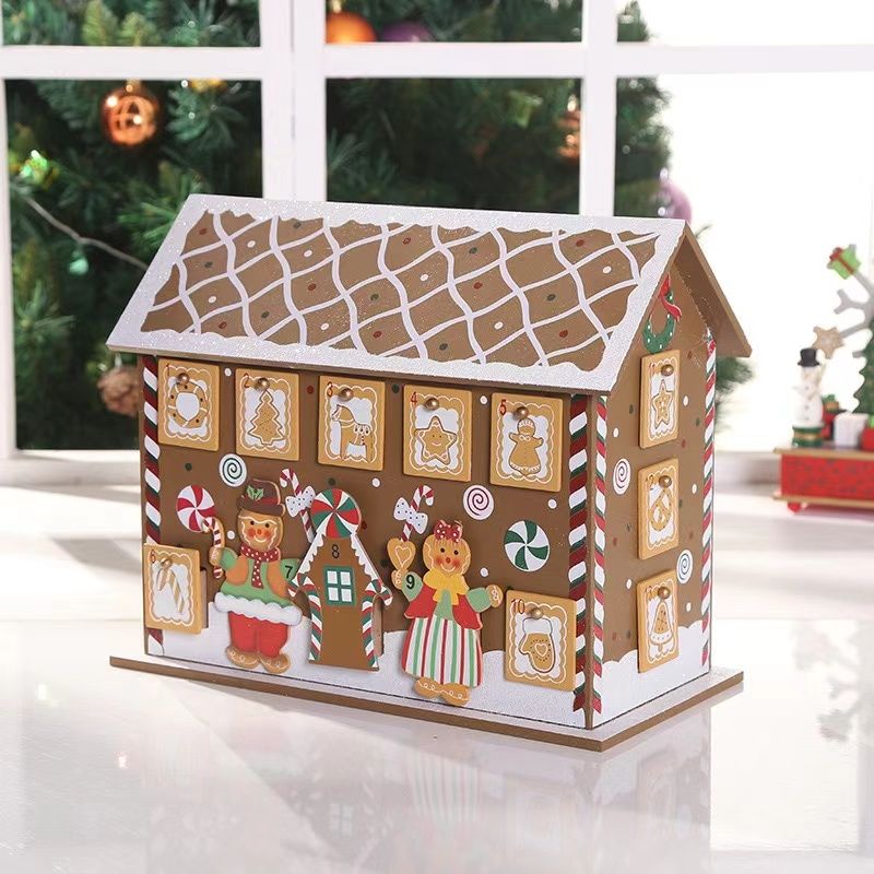 Wooden Gingerbread Advent House - DIYION