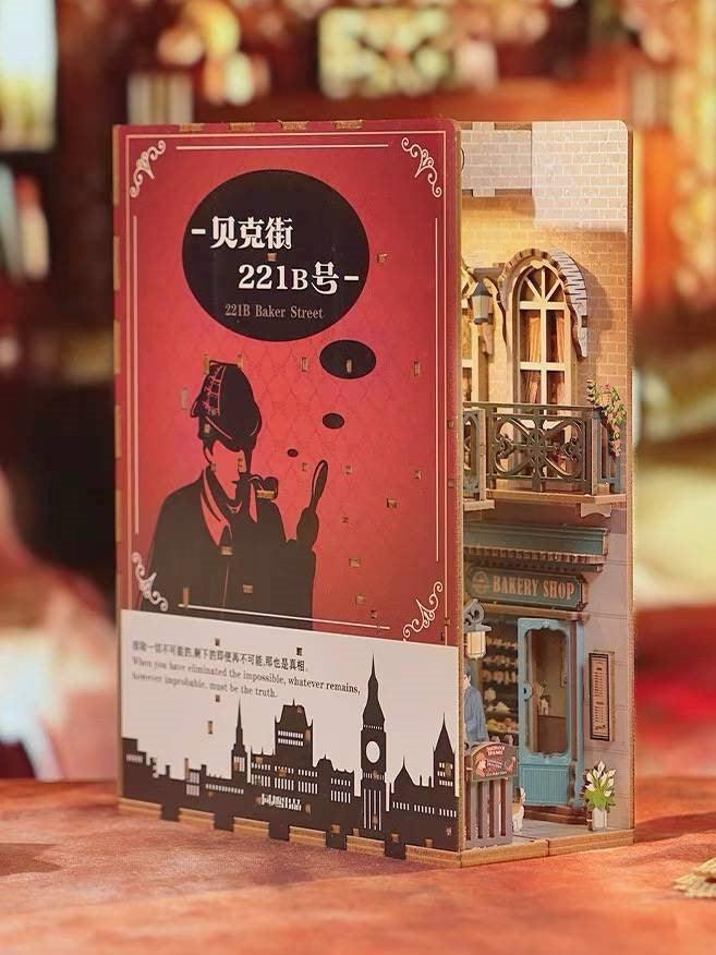 221B Baker Street DIY Book Nook Kit - Sherlock Holmes Inspired - DIYION