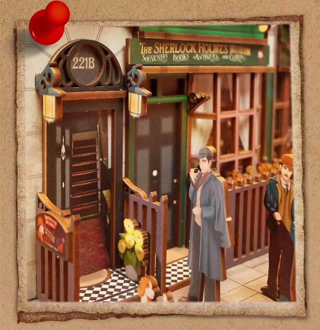 221B Baker Street DIY Book Nook Kit - Sherlock Holmes Inspired - DIYION