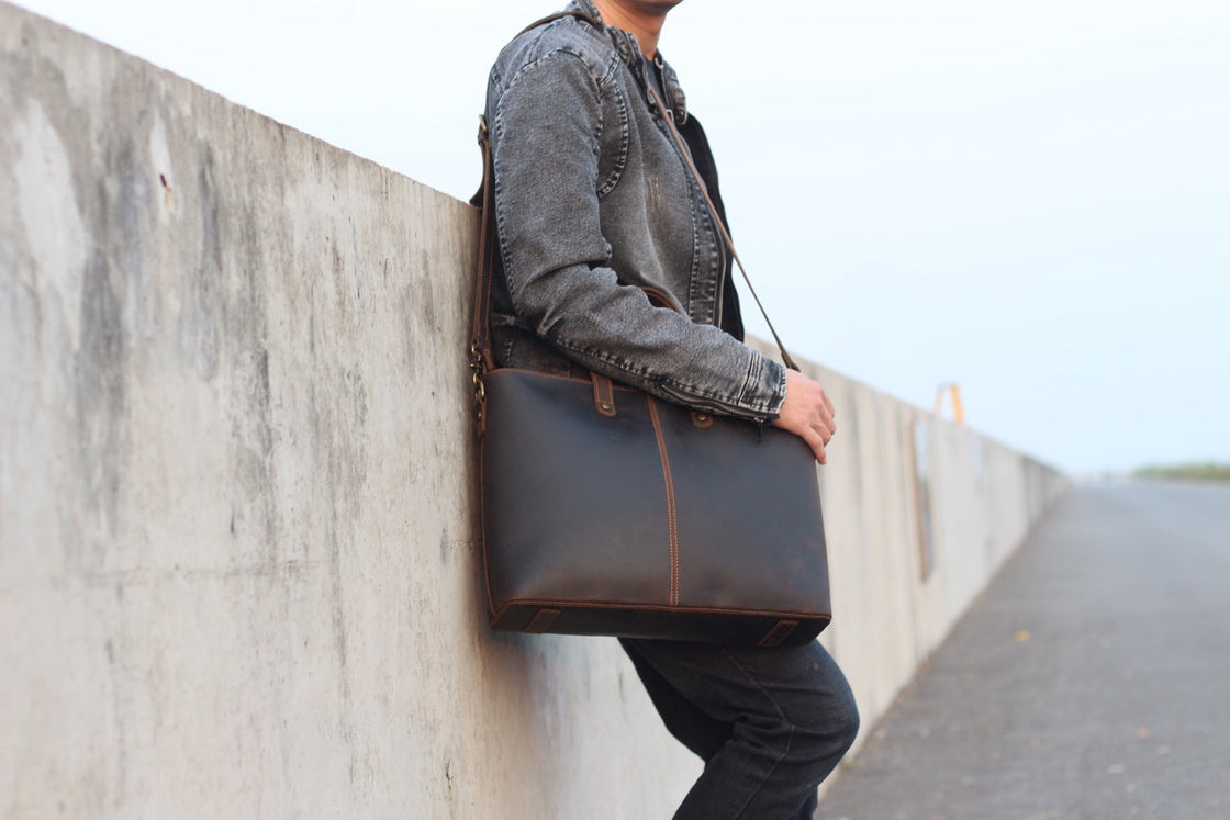 Leren shopper 13 L – Aika — 65
