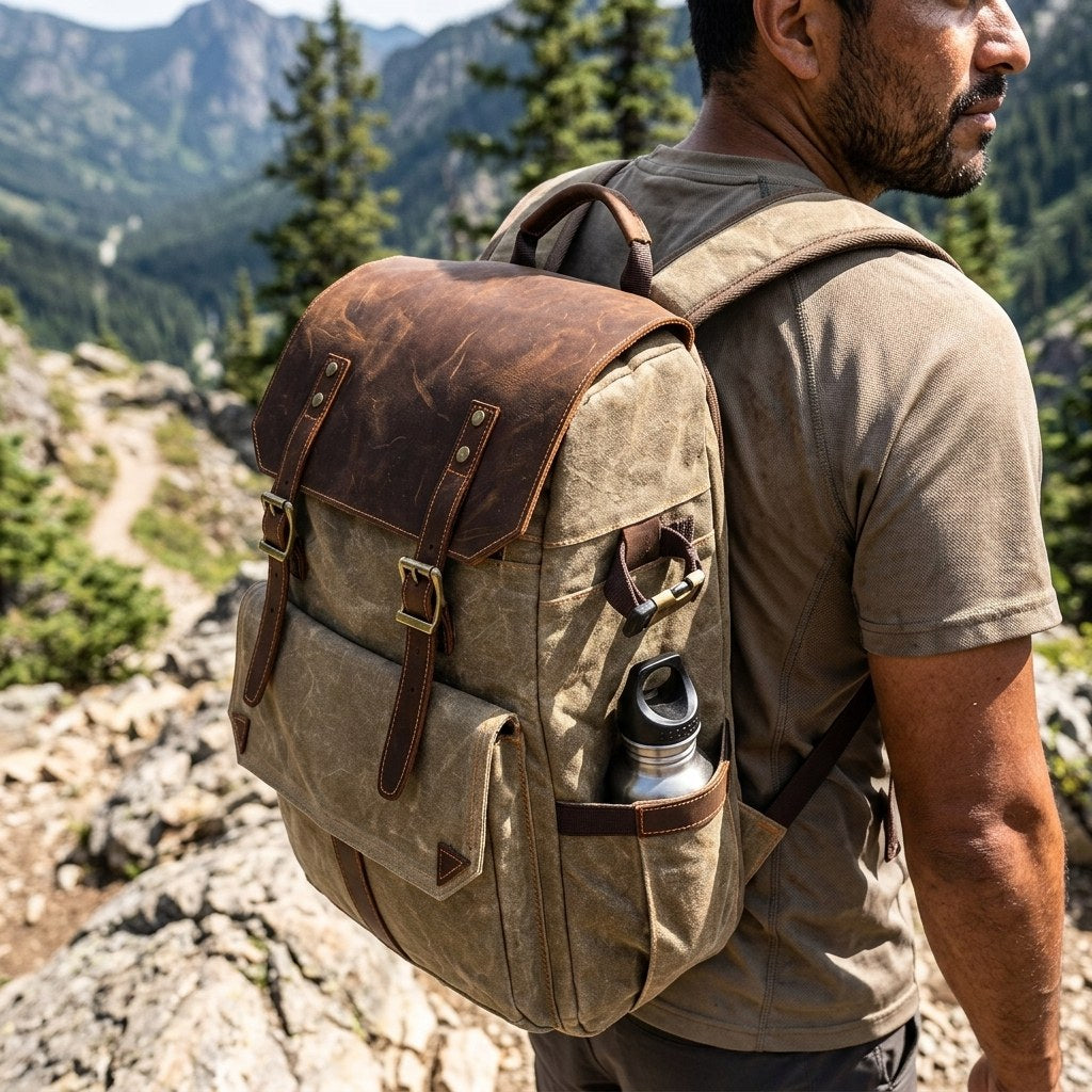 Algonquin — Waxed Canvas Camera Backpack, image 2