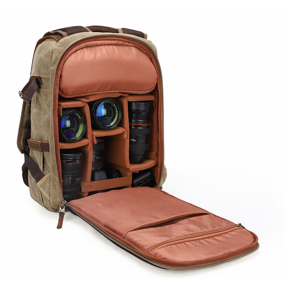 Algonquin — Waxed Canvas Camera Backpack, image 6