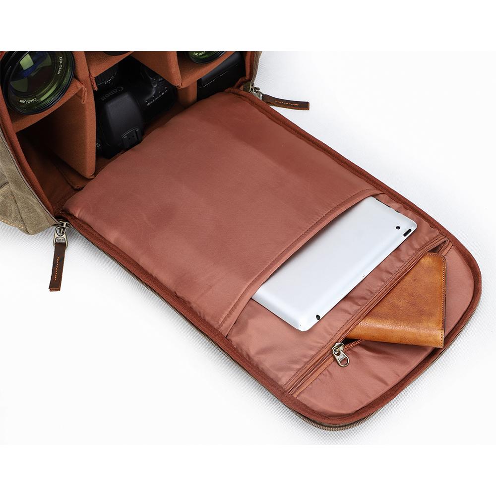 Algonquin — Waxed Canvas Camera Backpack, image 7