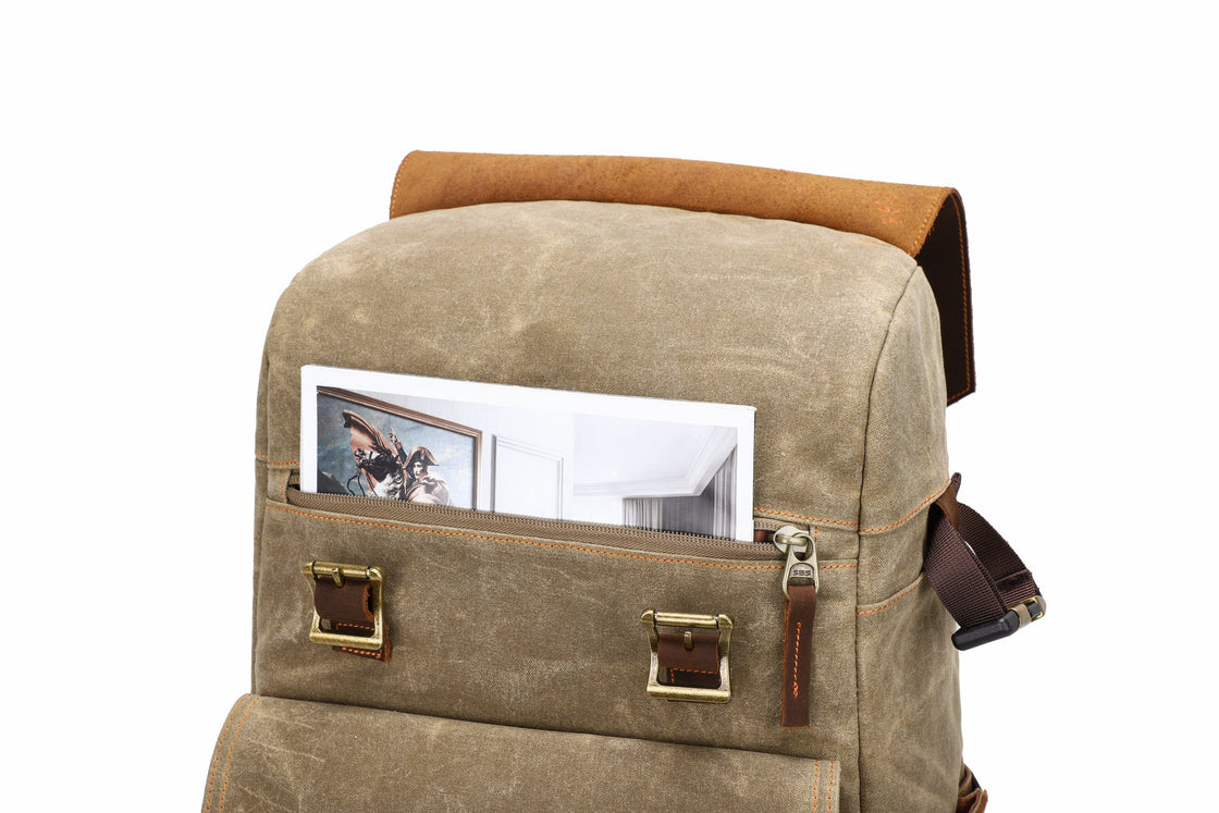 Algonquin — Waxed Canvas Camera Backpack, image 9