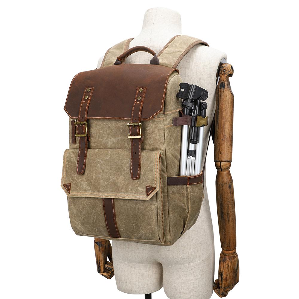 Algonquin — Waxed Canvas Camera Backpack, image 13