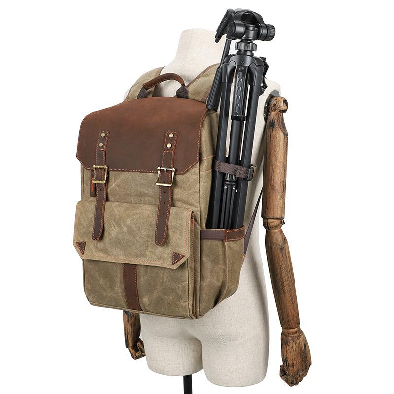 Algonquin — Waxed Canvas Camera Backpack, image 14