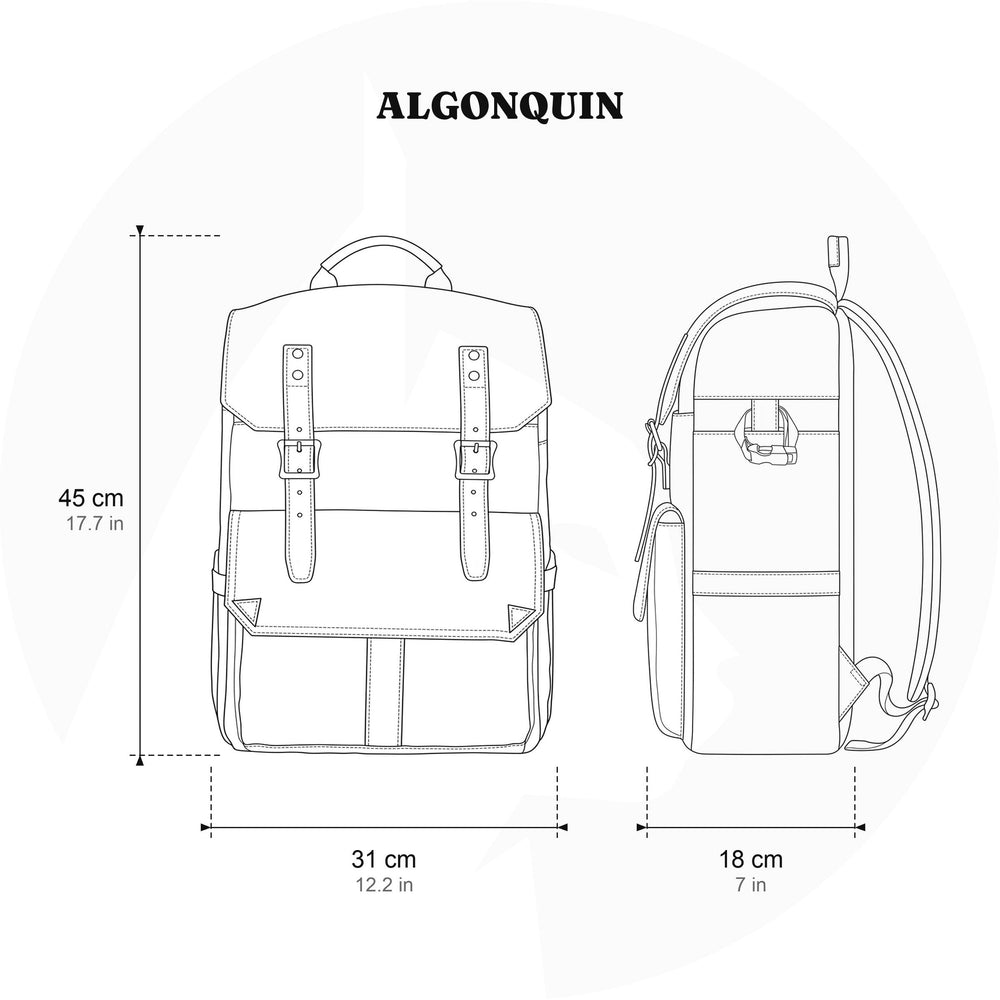 Canvas camerarugzak 25 L – Algonquin