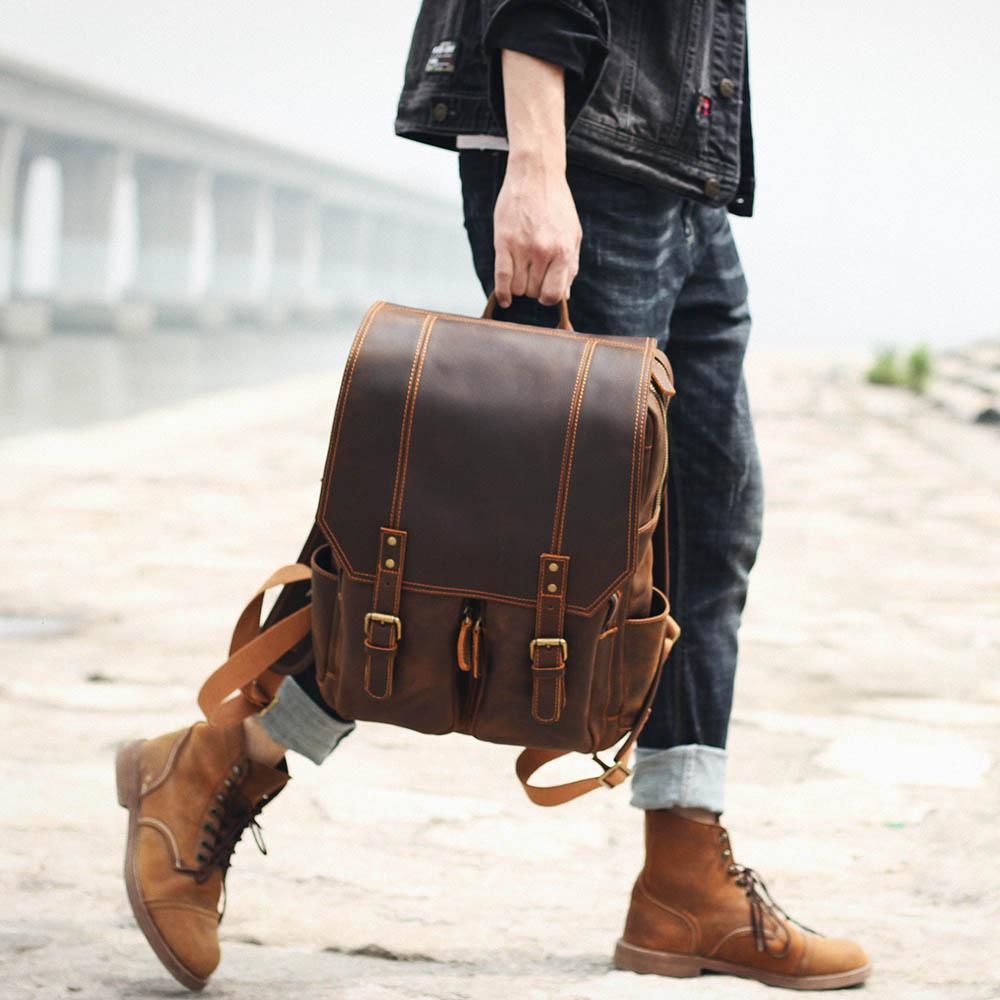 Åre — Brown Leather Rucksack, image 37