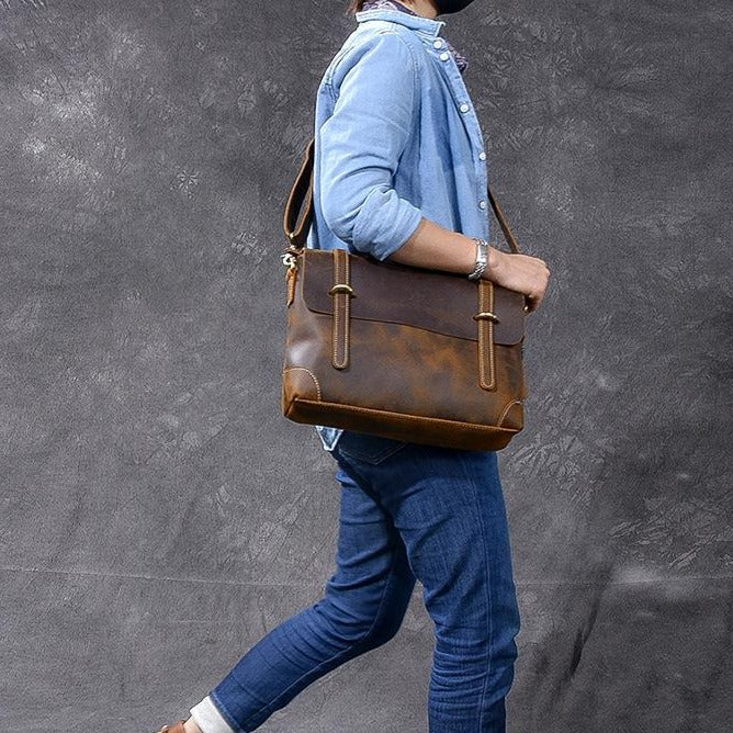Aroha — Brown Leather Handbag, image 14