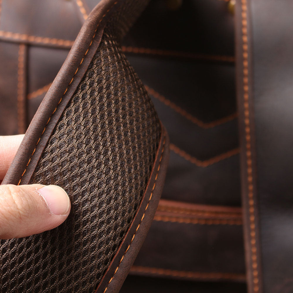 sac ordinateur cuir avec clips magnétiques