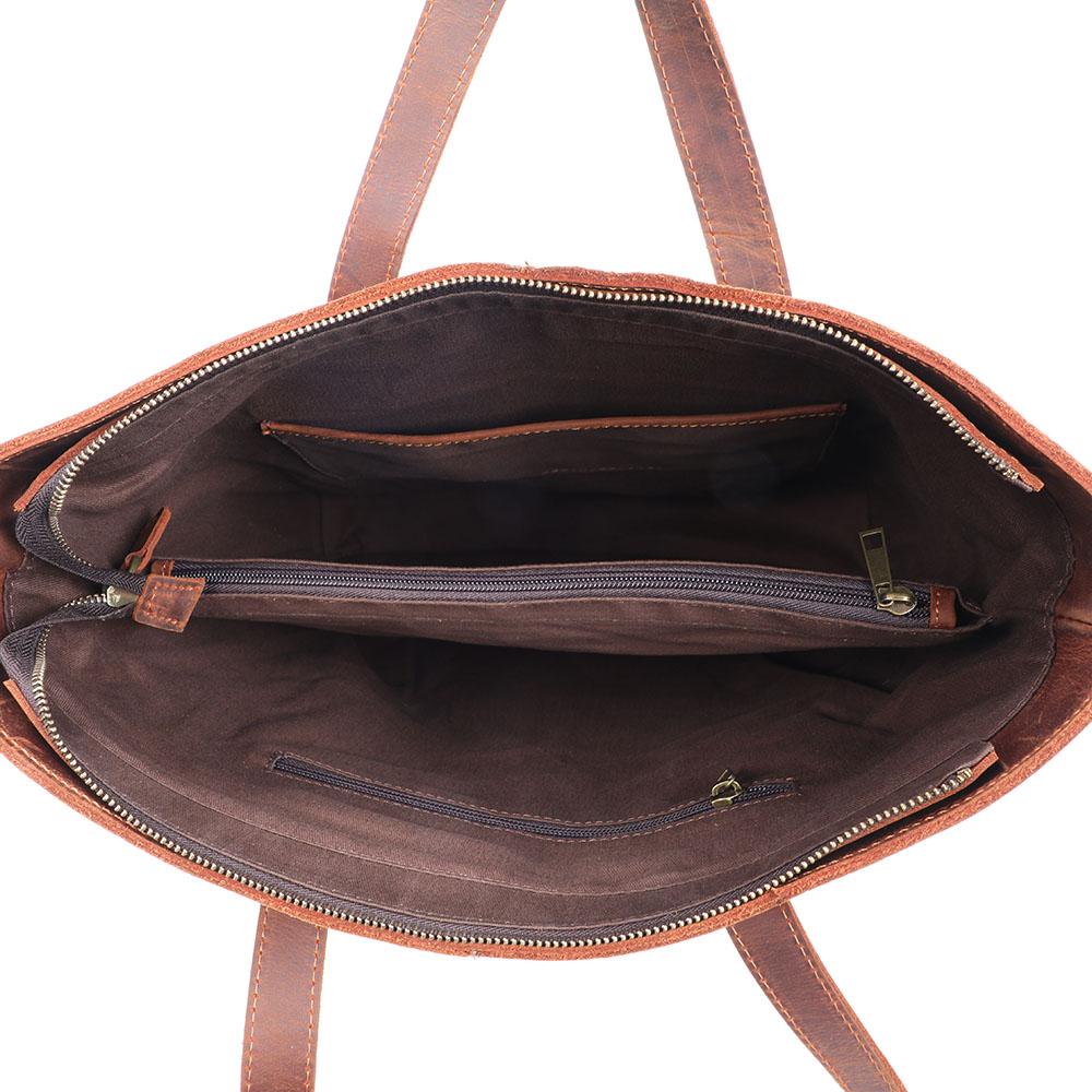 Leder-Shopper 12 L – Aurora — 11