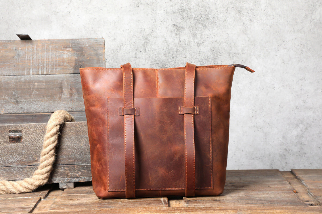 Leder-Shopper 12 L – Aurora — 24