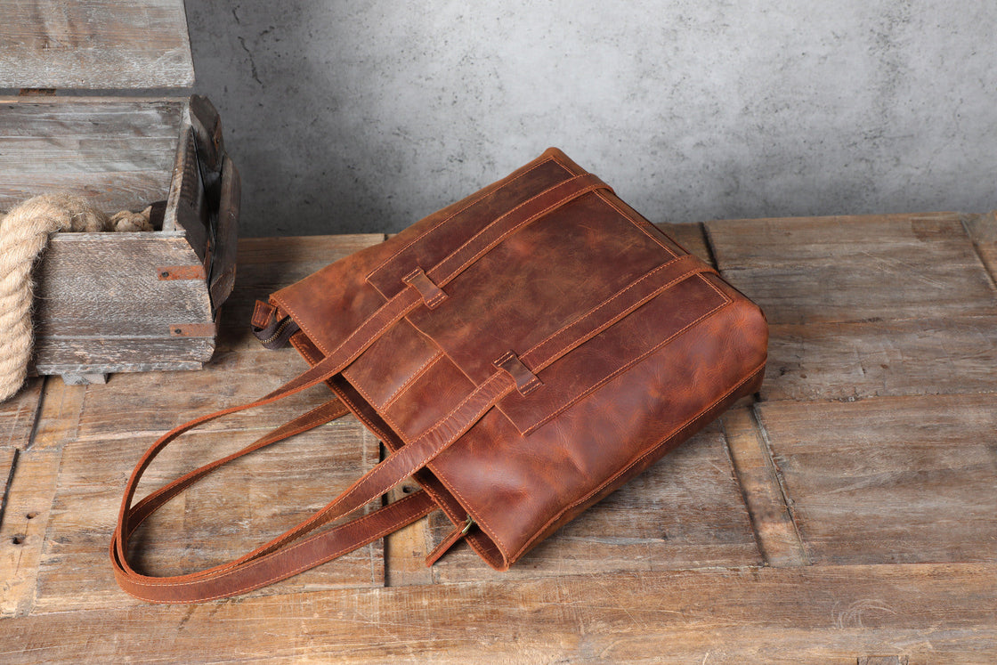 Leder-Shopper 12 L – Aurora — 25