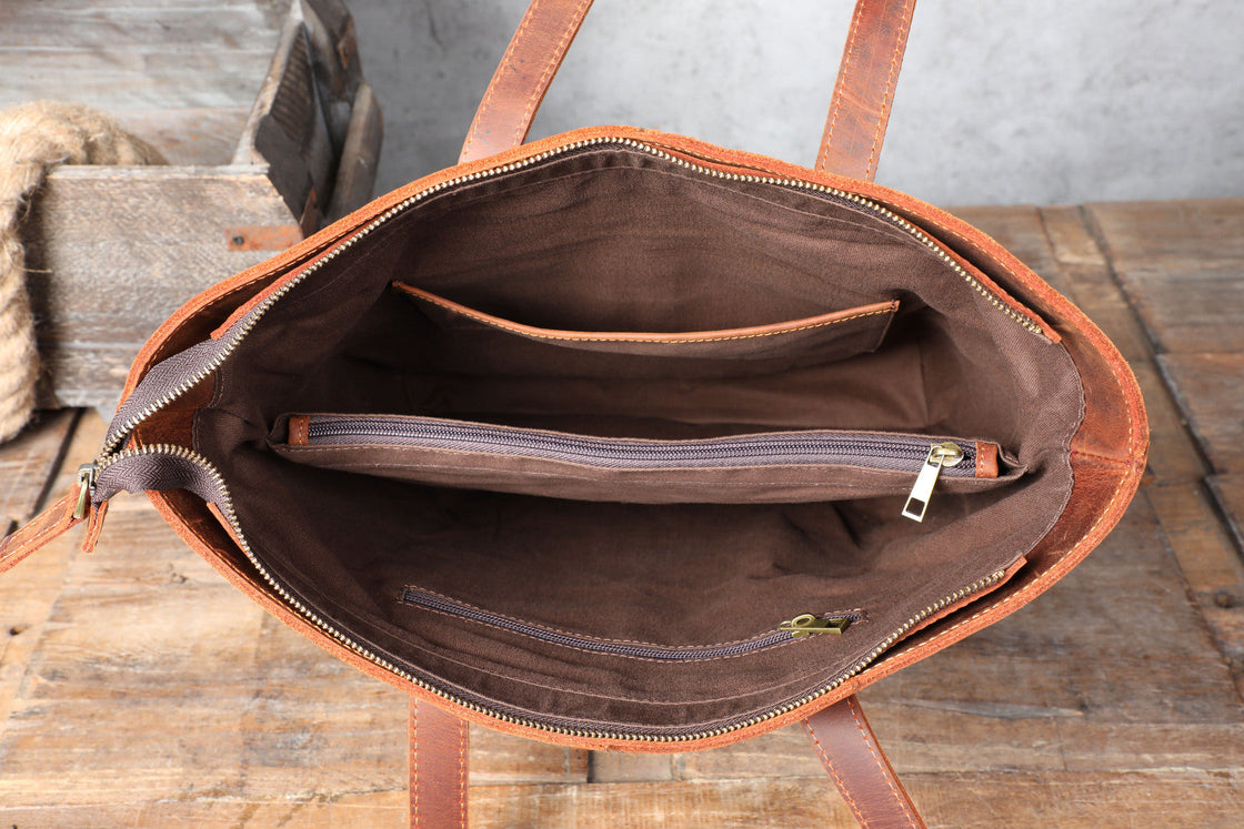 Leder-Shopper 12 L – Aurora — 27