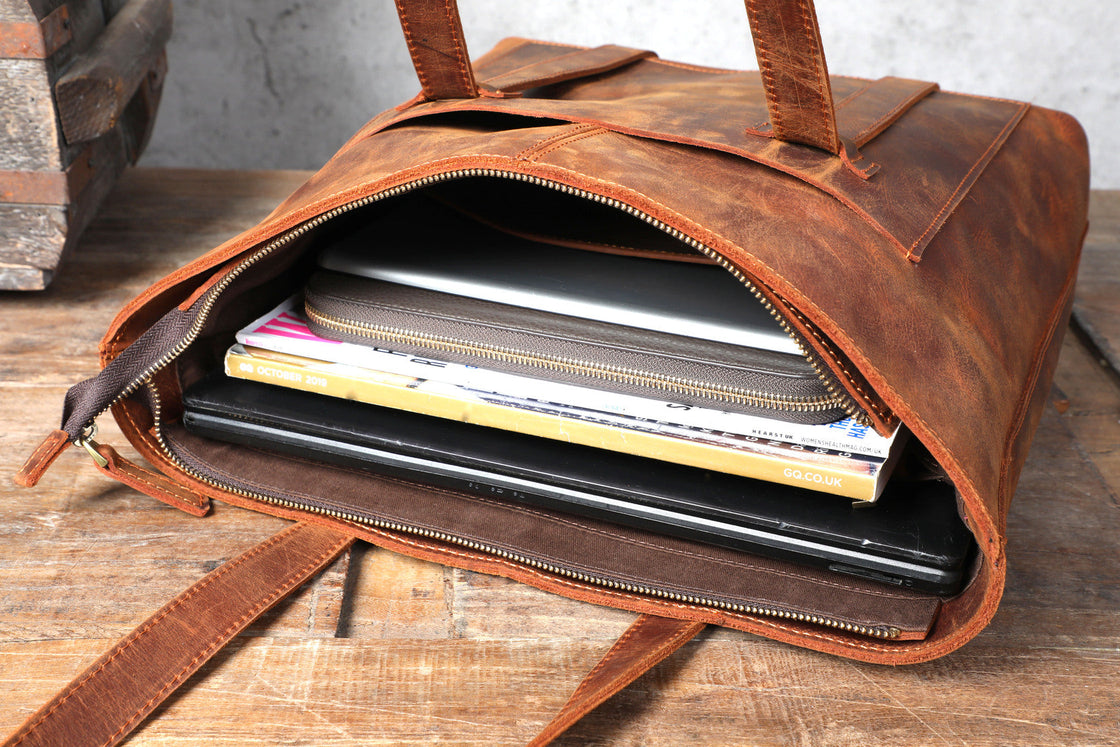 Leder-Shopper 12 L – Aurora — 29