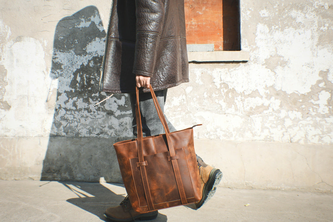 Leder-Shopper 12 L – Aurora — 37