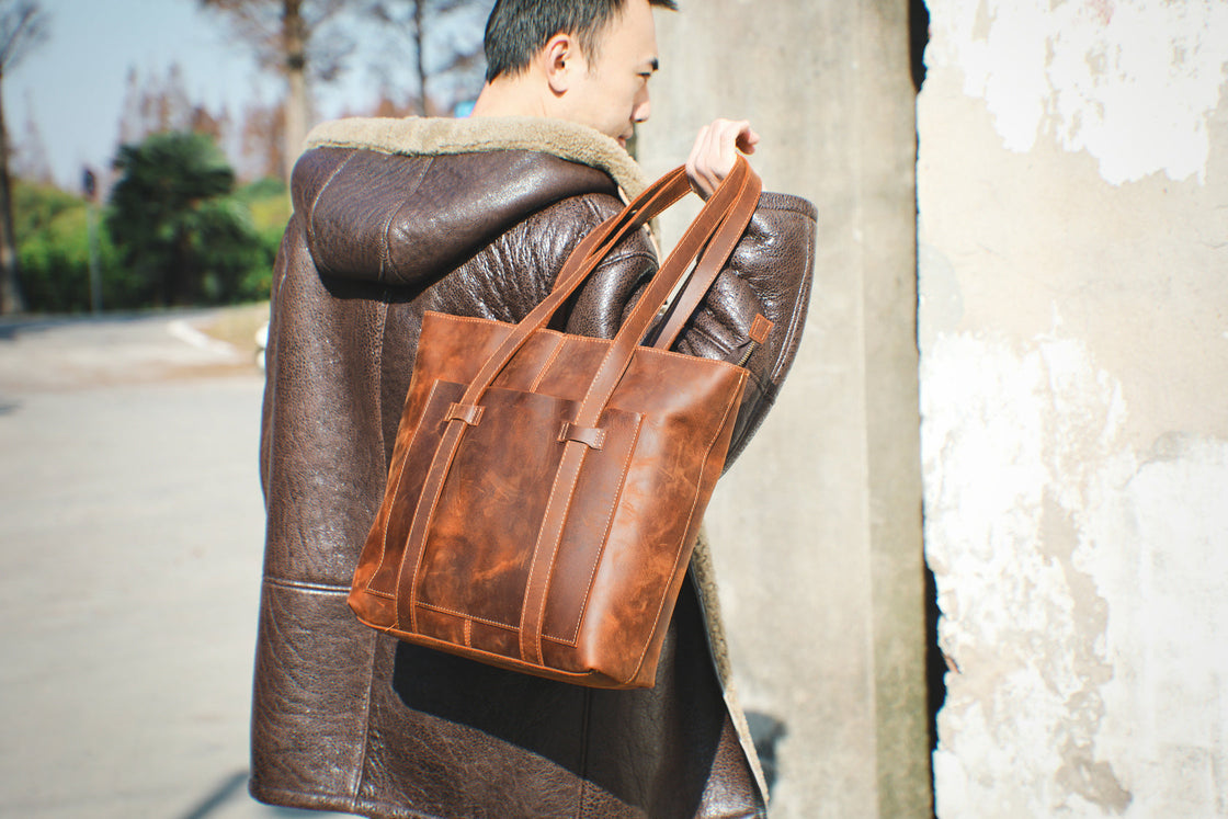 Leder-Shopper 12 L – Aurora — 52