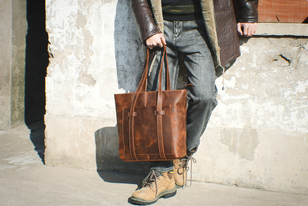 Leder-Shopper 12 L – Aurora — 55