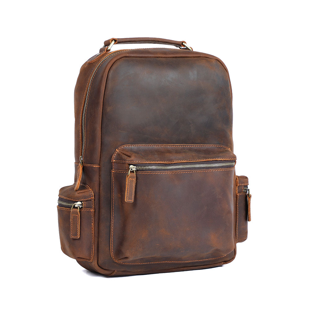 Lederrucksack mit Laptopfach 20 L – Aya — 2