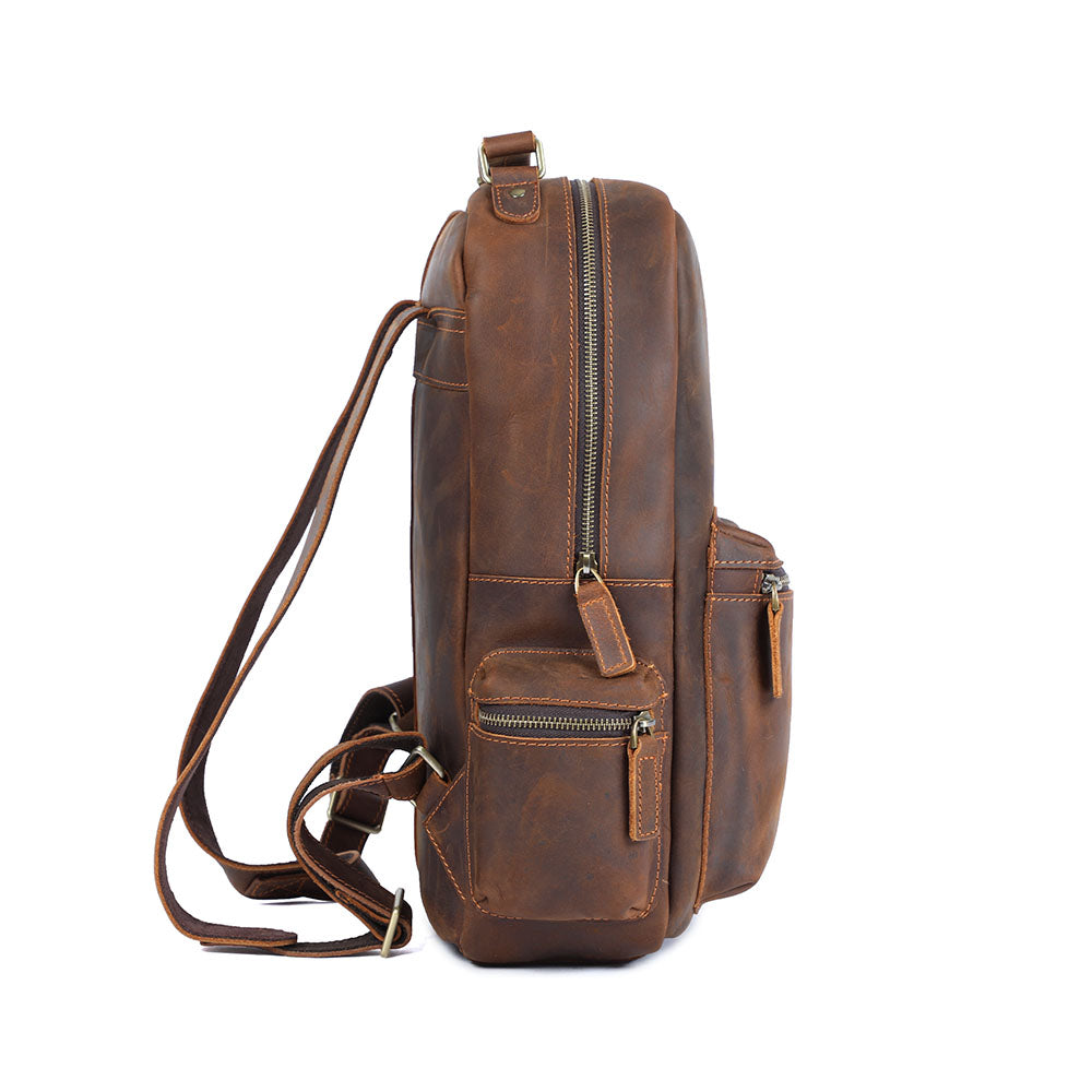 Lederrucksack mit Laptopfach 20 L – Aya — 4