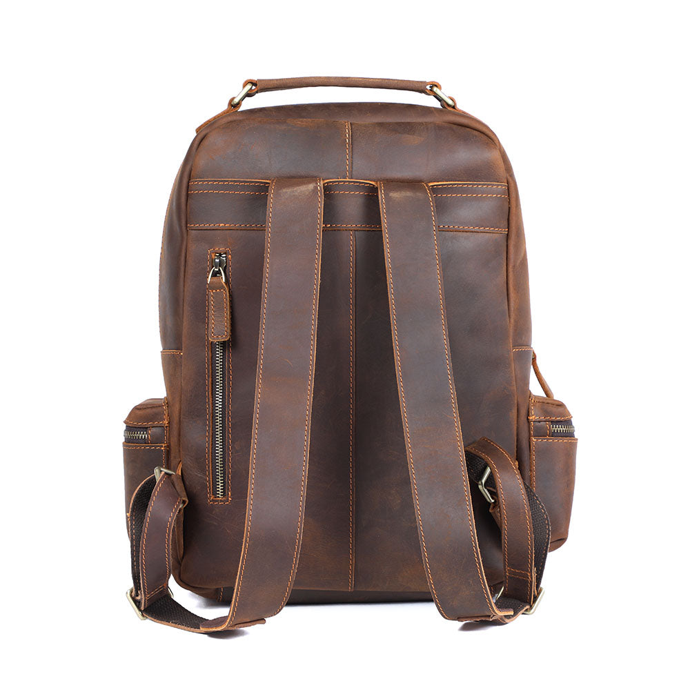 Lederrucksack mit Laptopfach 20 L – Aya — 5