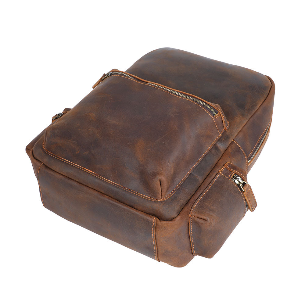 Lederrucksack mit Laptopfach 20 L – Aya — 8