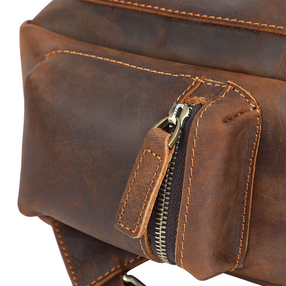 Lederrucksack mit Laptopfach 20 L – Aya — 11