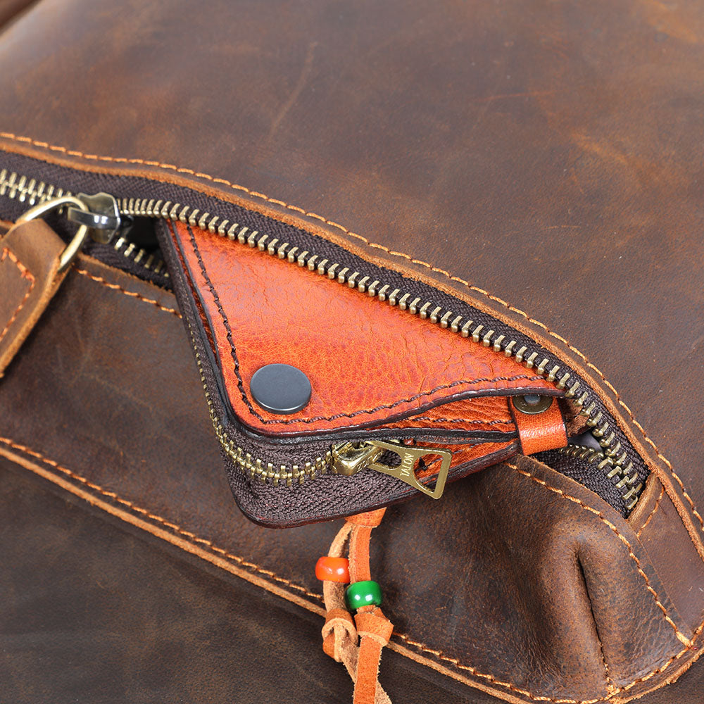 Lederrucksack mit Laptopfach 20 L – Aya — 13