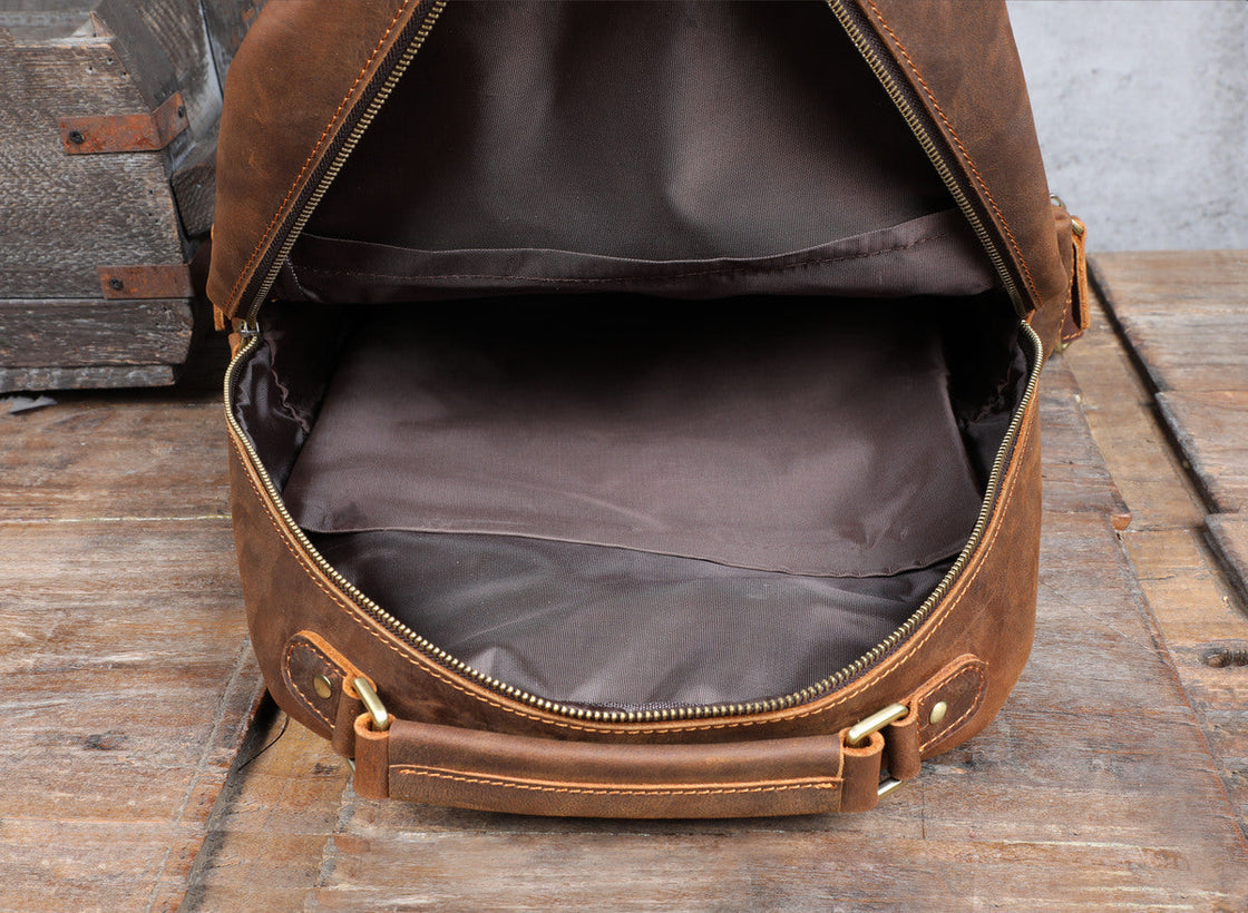 Lederrucksack mit Laptopfach 20 L – Aya — 29