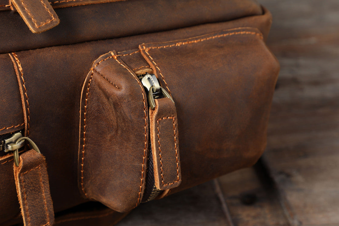 Lederrucksack mit Laptopfach 20 L – Aya — 31