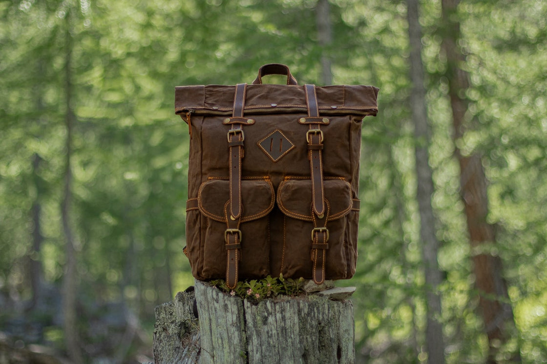 Canvasrugzak met laptopvak 25 L – Berlin — 32