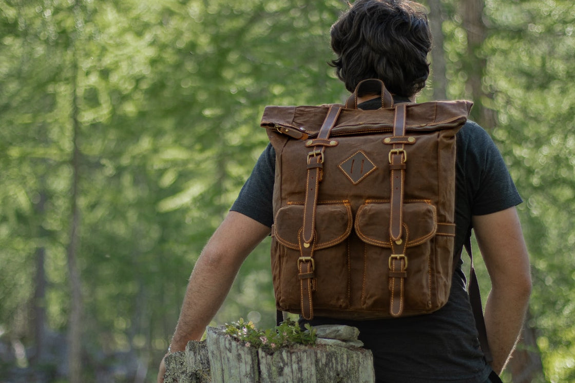 Canvasrugzak met laptopvak 25 L – Berlin — 34