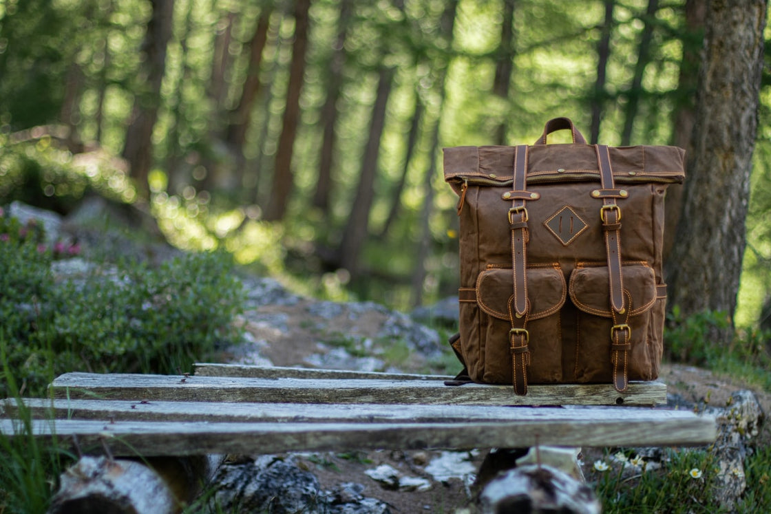 Canvasrugzak met laptopvak 25 L – Berlin — 52