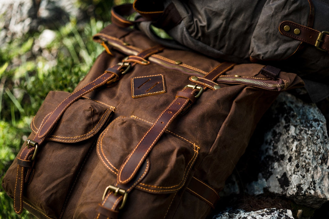 Canvasrugzak met laptopvak 25 L – Berlin — 59