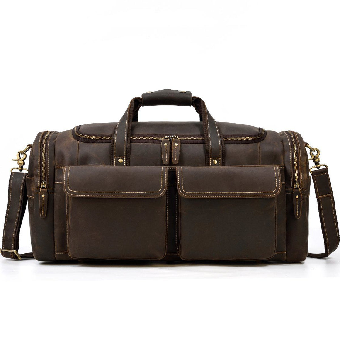 Bogota — Men's Leather Duffle Bag, image 3