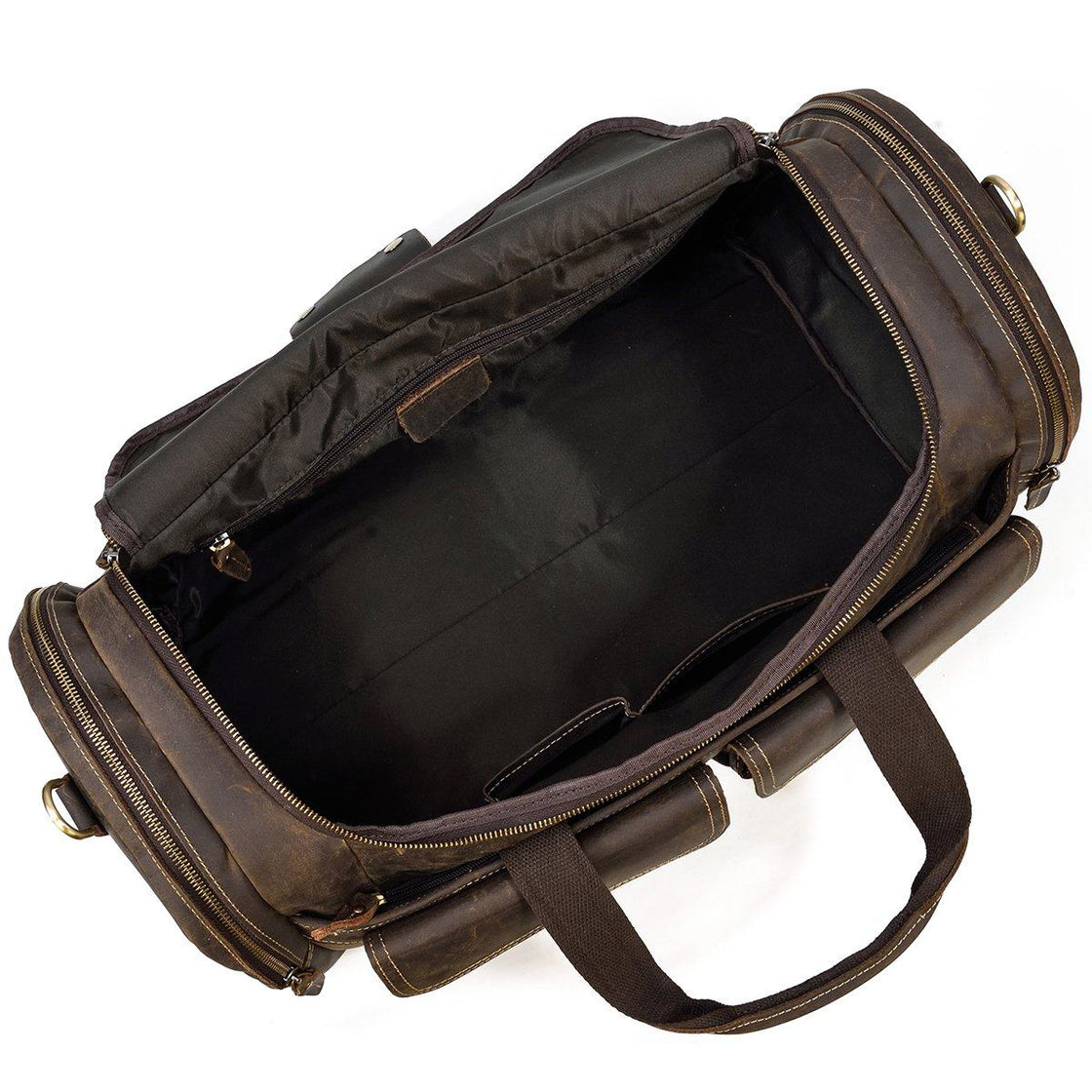 Bogota — Men's Leather Duffle Bag, image 7