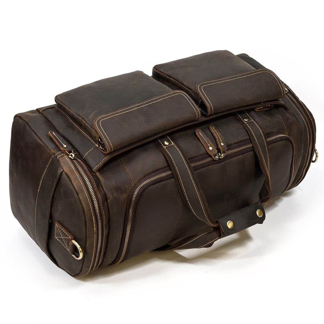 Bogota — Men's Leather Duffle Bag, image 13