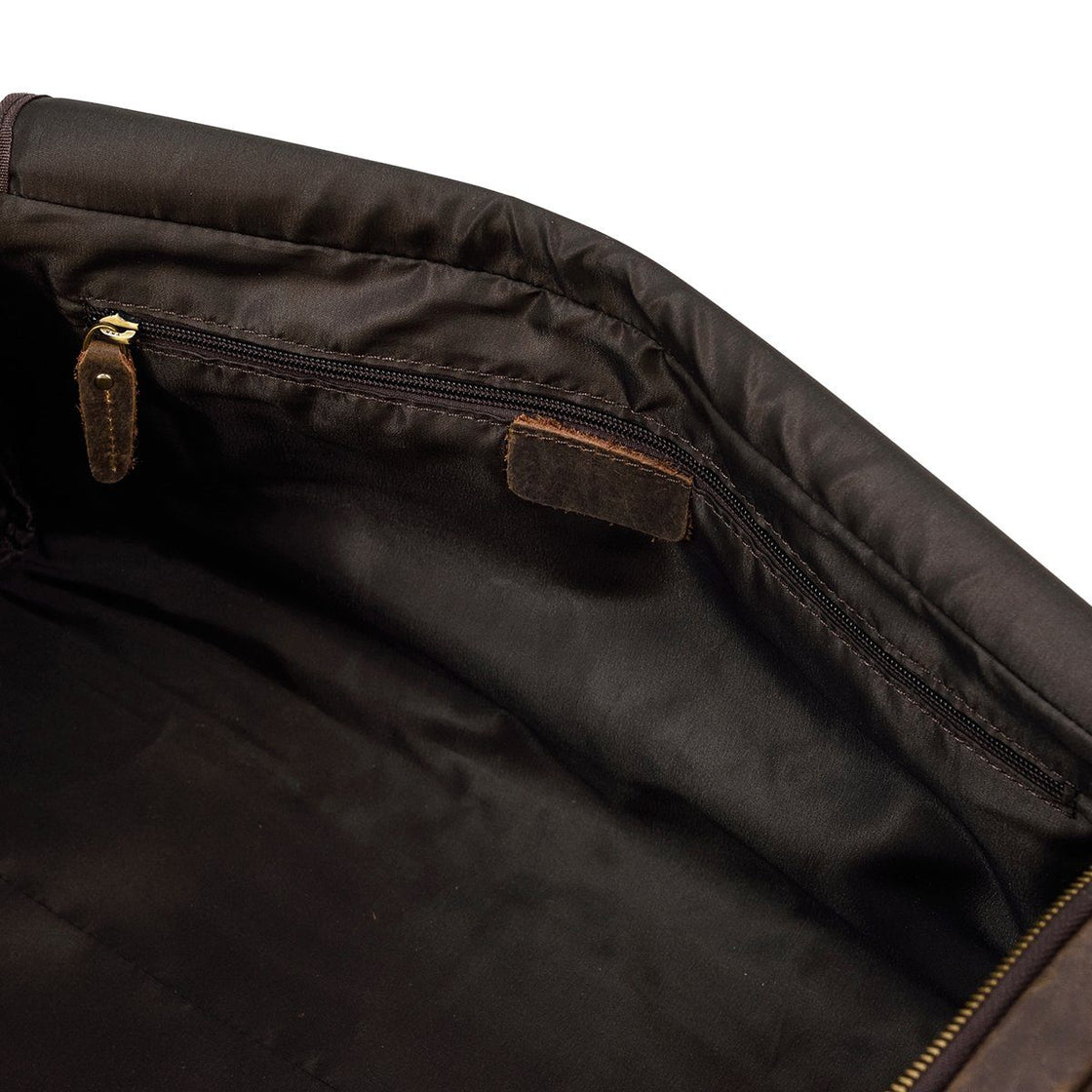 Bogota — Men's Leather Duffle Bag, image 14