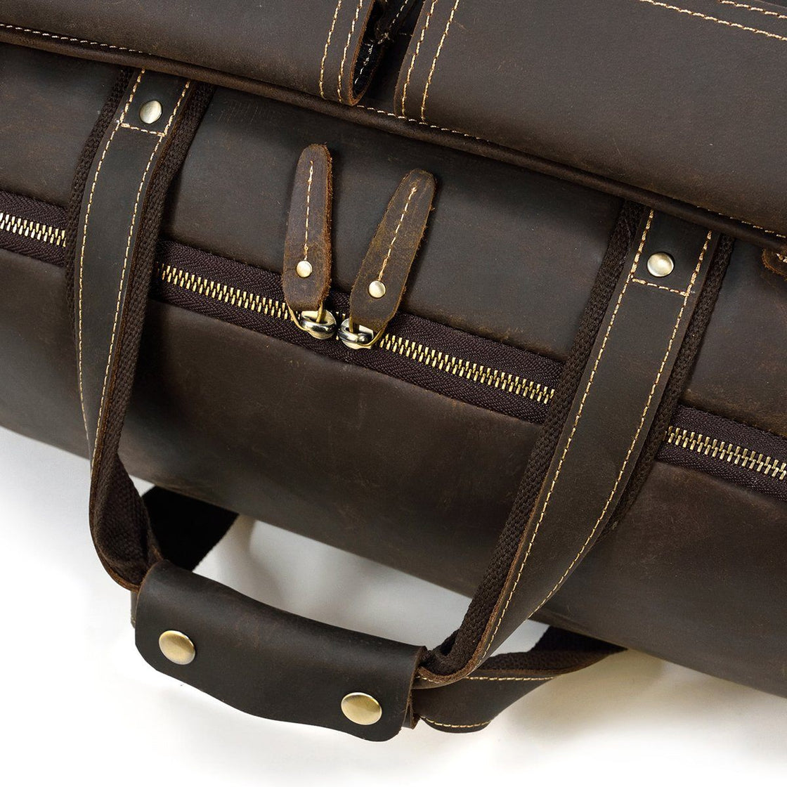 Bogota — Men's Leather Duffle Bag, image 16