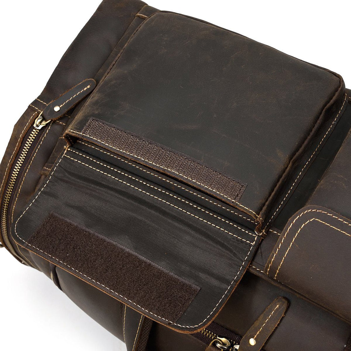 Bogota — Men's Leather Duffle Bag, image 22